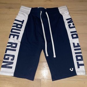 True Religion Side logo sweat shorts